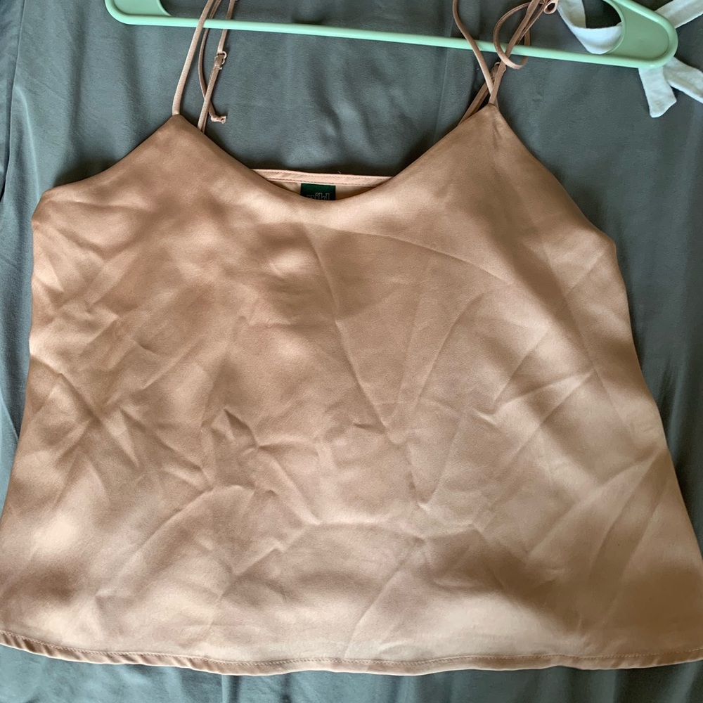 Satin Crop Top